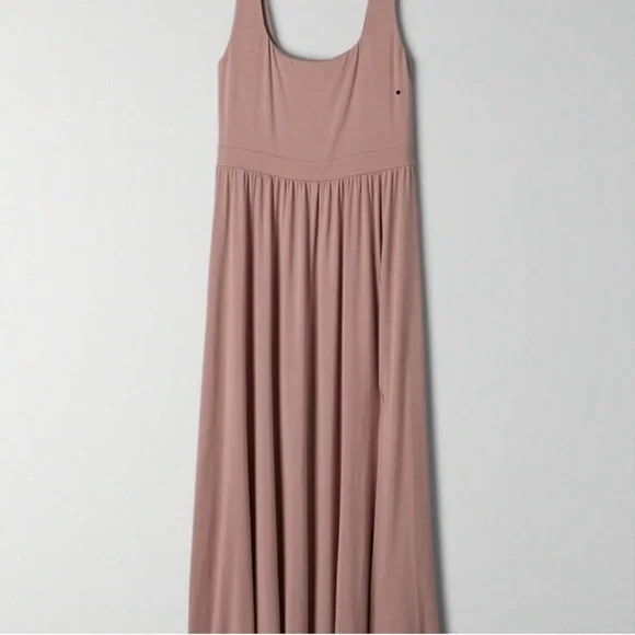 Elegant Mauve Sleeveless Dress - Picture 3 of 5